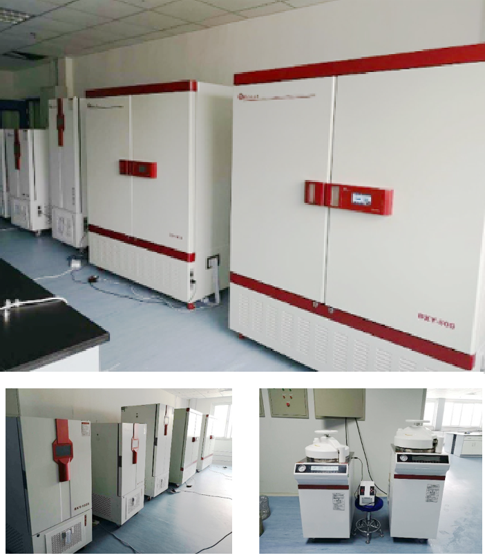 Water Jacketed Incubator in a laboratory setting showing microbial culture and plant tissue samples