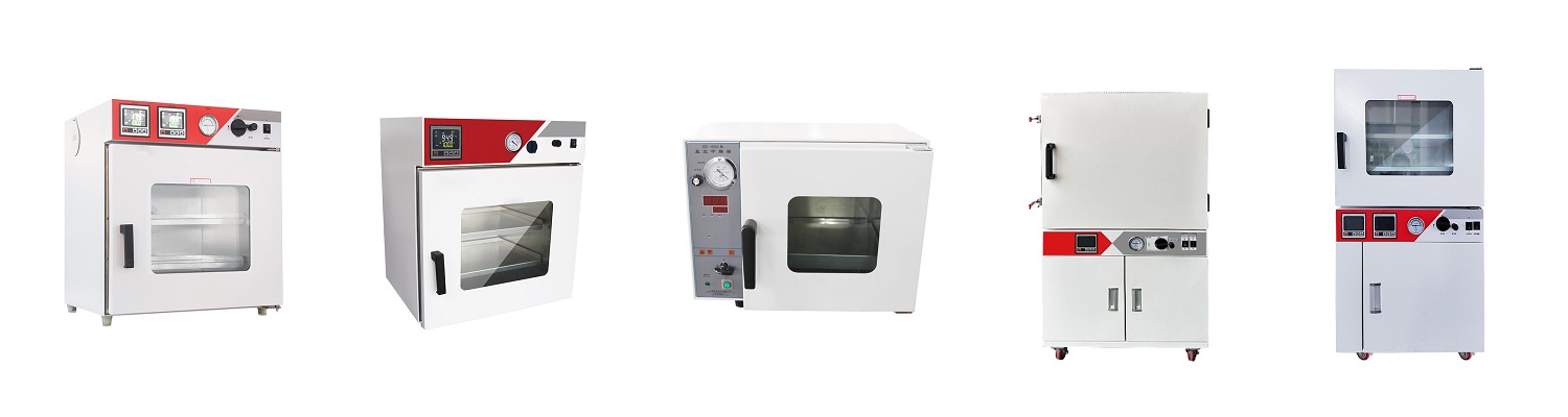 Labvv vacuum drying ovens for laboratory glassware, including benchtop, shelf-heated, high-temperature, and integrated models for fast and safe drying of sensitive substances
