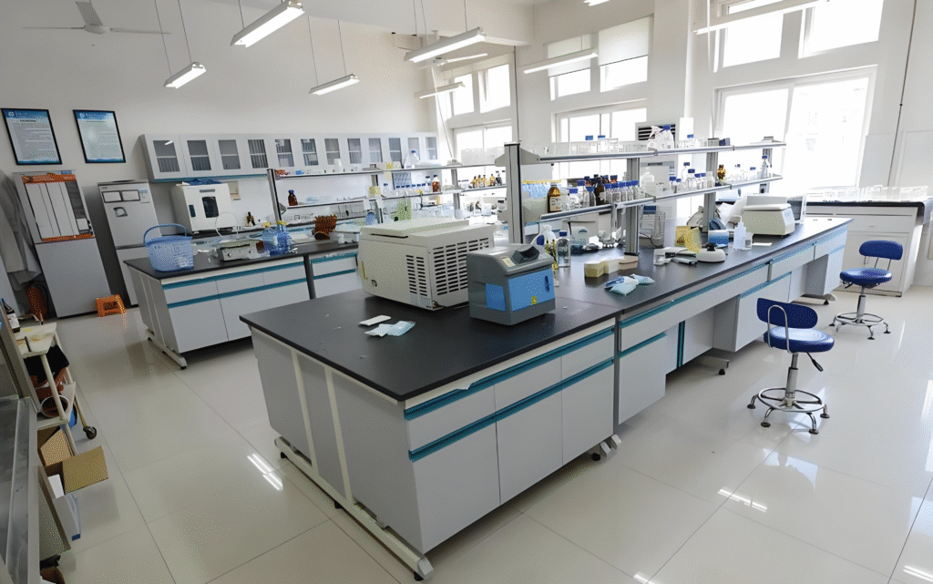 Laboratory incubator showing controlled environment for cell culture and microbial growth