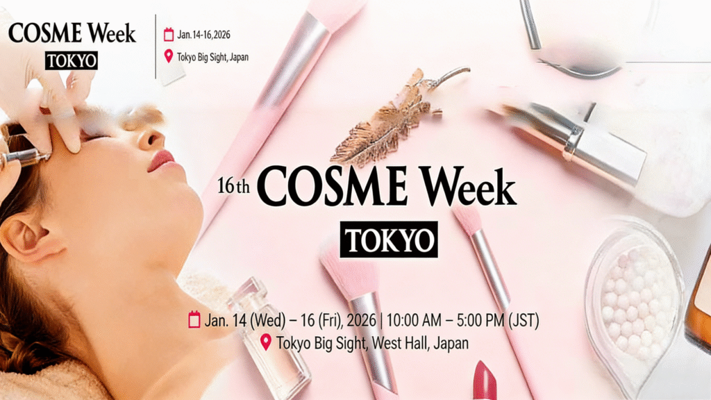COSME Week 2026 cosmetics trade show in Tokyo Japan