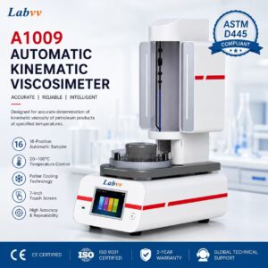 Automatic Kinematic Viscometer (ASTM D445 & D446) for Petroleum Oil Testing | A1009 | LabVV