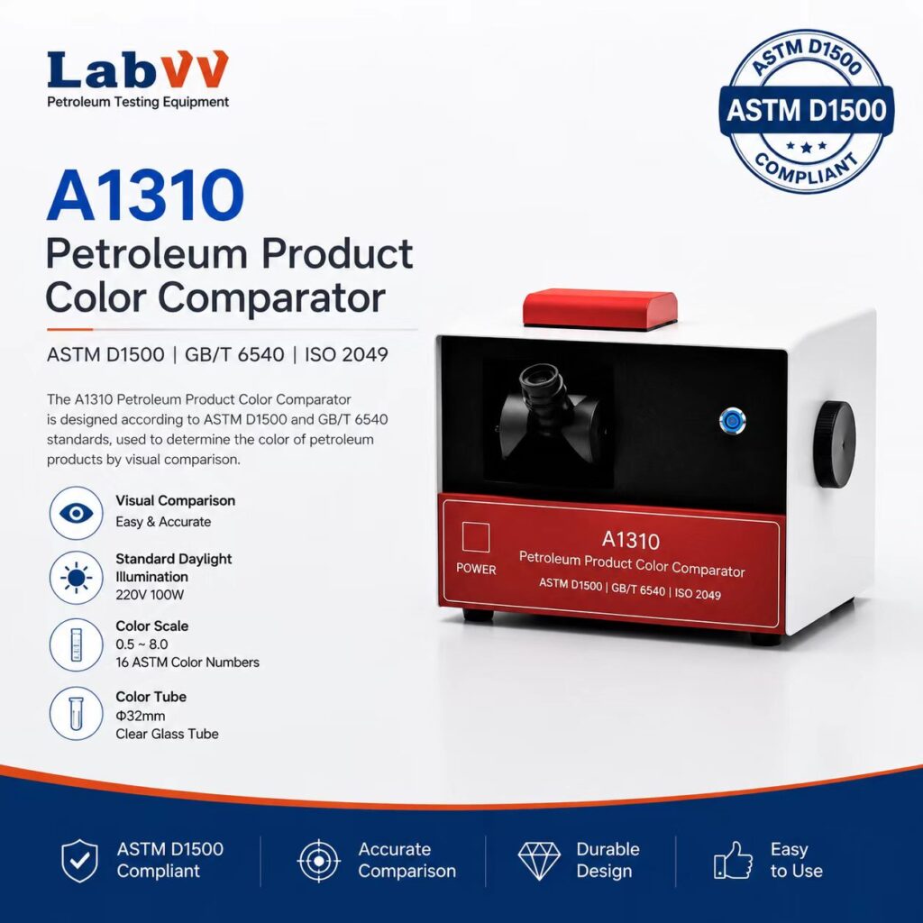 LabVV A1310 Petroleum Product Color Comparator - ASTM D1500